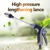 New High-Pressure Car Wash Water Gun Household And Alloy Long Pole With Rubber Handle Watering Tools Metal Extension Wrapped 1