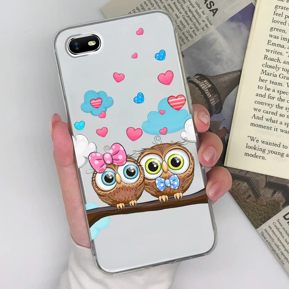 Cute Sweet Girl Transparent Soft Silicone Phone Case – 6.1 inches