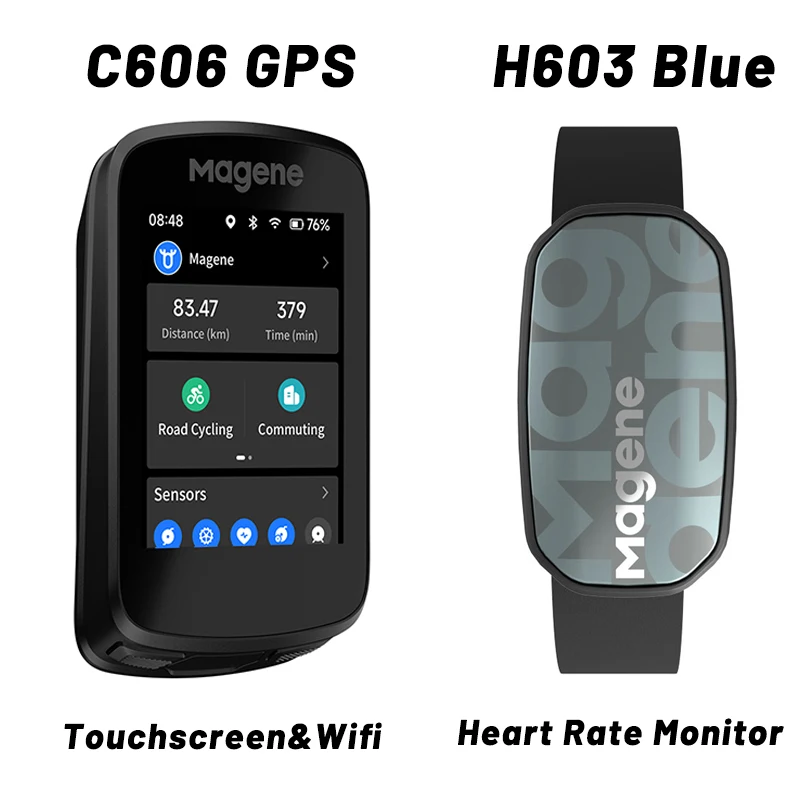 Magene C606 Touchscreen GPS Bike Computer Navigation WiFi