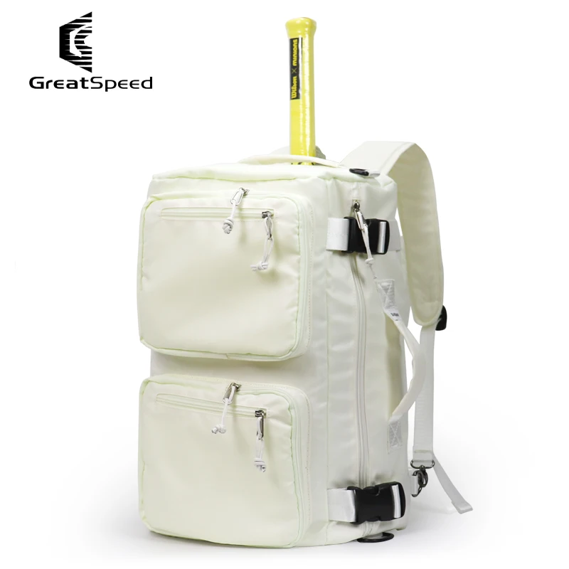 Greatspeed Padel Beach Tennis Bag with Shoe Compartment Men Women's Gym Bag Sneakers Backpack Shoulder Handbag 3in1 Multination