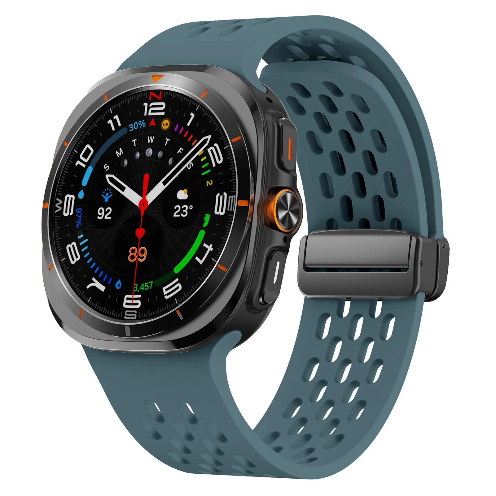 Breathable Magnetic Silicone Bracelet Strap