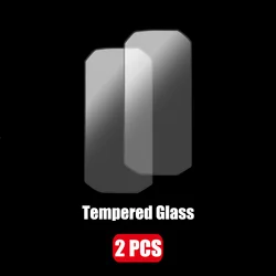 Premium Tempered Glass Screen Protector with Silicone Case for Bike Computer Stopwatch (Only Film 2PCS)