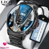 LIGE New Outdoor Sports Fitness GPS Track Smartwatch HD Bluetooth Call 710 mah IP68 Waterproof Blood Pressure Blood Oxygen Watch 1