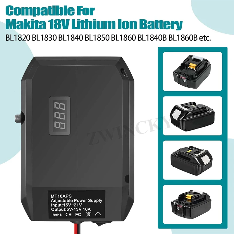 Convertore step down DC 18V a 12V per Maka Adattatore per ruota elettrica a batteria Accendisigari fai da te Regolatore per auto Utensili elettrici  44
