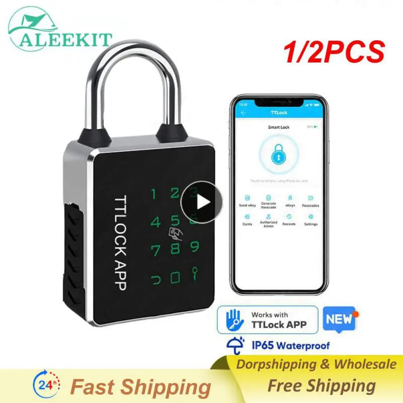 

1/2PCS Hornbill Biometric Fingerprint Smart Door Lock Deadbolt Keyless Entry Front Door Locks Electronic Unlock For Home Office