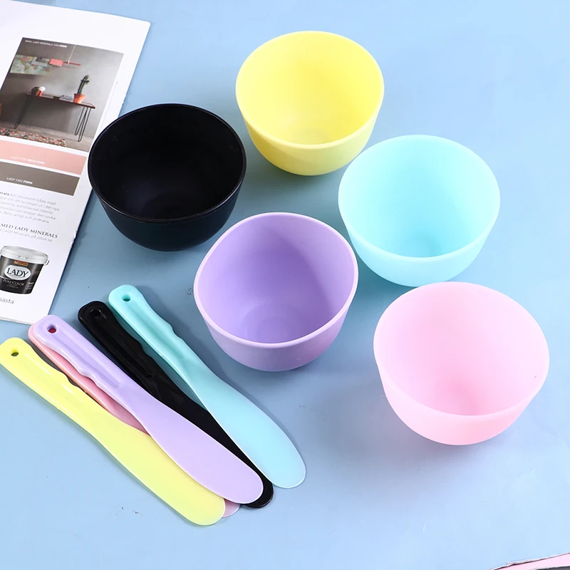 Non-toxic Silicone Mask Mud Essential Oil Bowl Face Skin Care Tools Convenient Clean Durable Makeup Portable