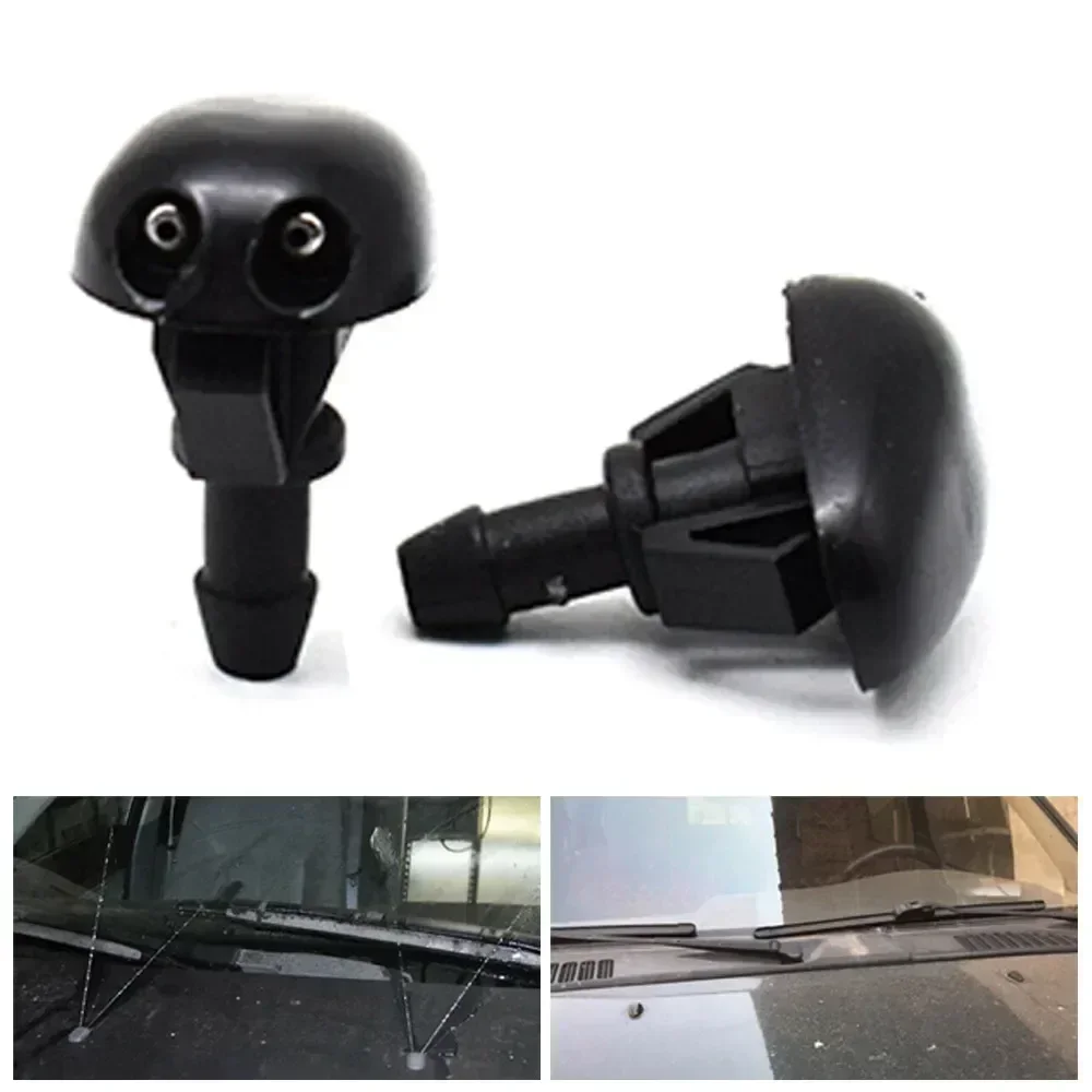 2pcs Car Windshield Wiper Washer Spray Nozzles For Nissan Navara D22 D40 1998-2015 For Sentra B15 2000-2006 Sunny B13 B14