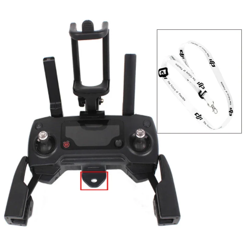 Remote Controller Smartphone Bracket Holder Front Phone Clip Neck Strap For DJI MAVIC PRO Air SPARK,remote controller,drone phone mount,drone joystick bracket,drone remote neck strap
