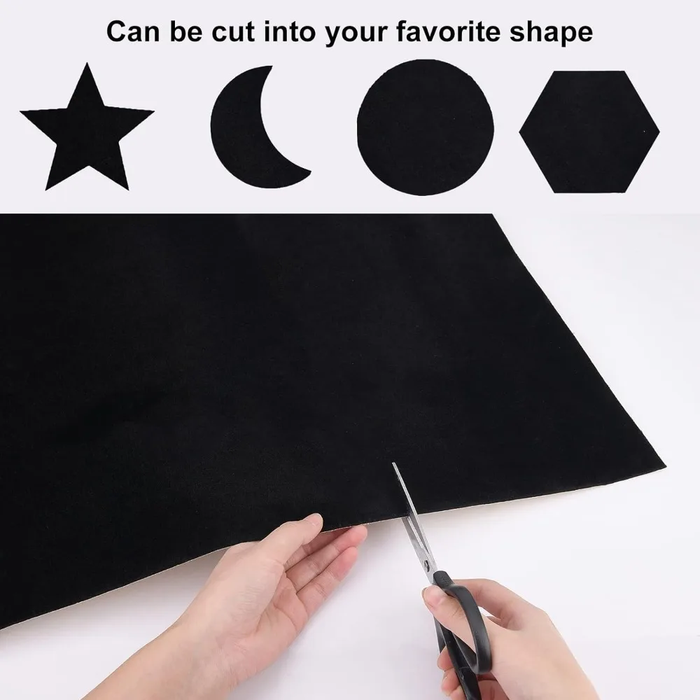15.7 x 118 블랙 자체 접착 벨벳 몰려 들고 시트 벨벳 패브릭 서랍 라이너 보석 장식 0.6mm 두께