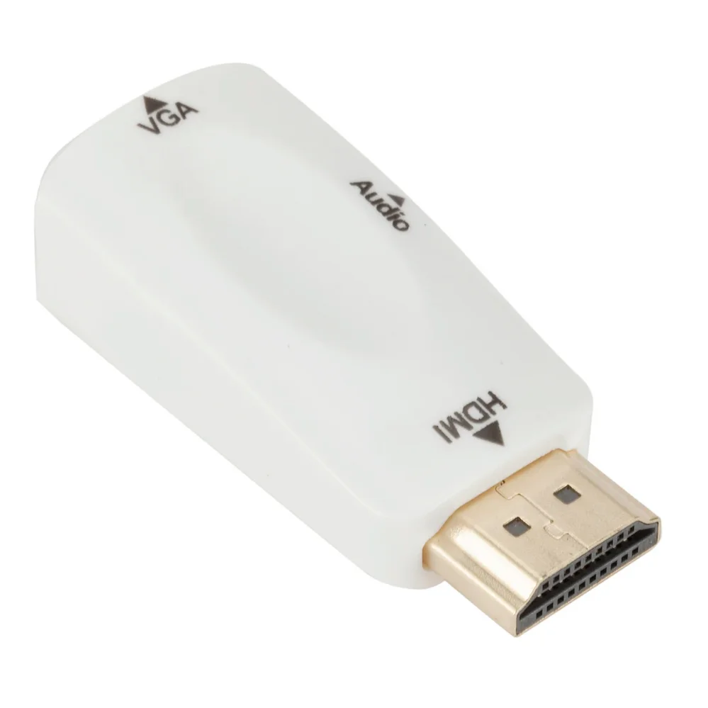 HDMI to VGA Adapter With 3.5Mm Jack Audio Cable HD 1080P HDMI Male To HDMI-compa