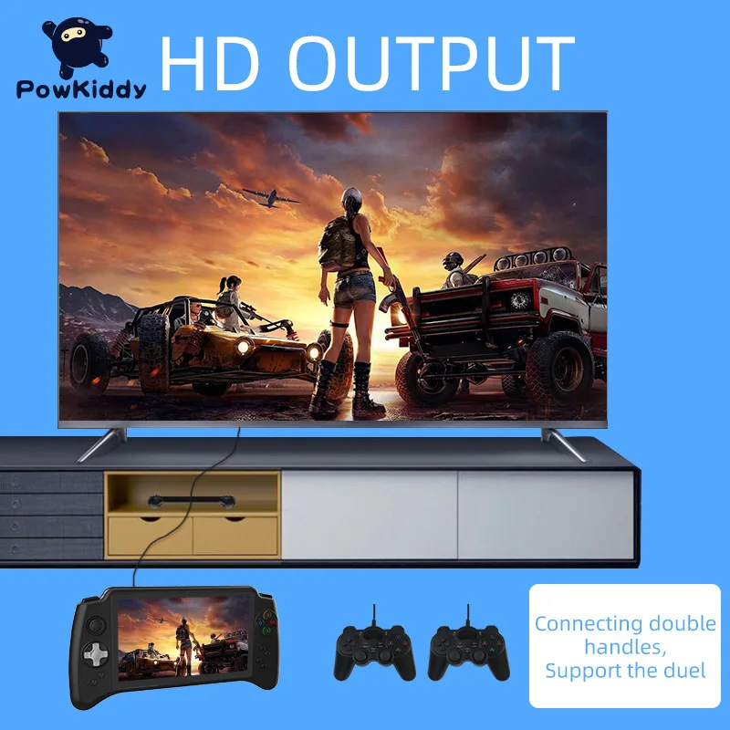 Powkiddy new product x17 Android handheld 7-inch large-screen handheld PSP game console DC/ONS/NGPMD arcade