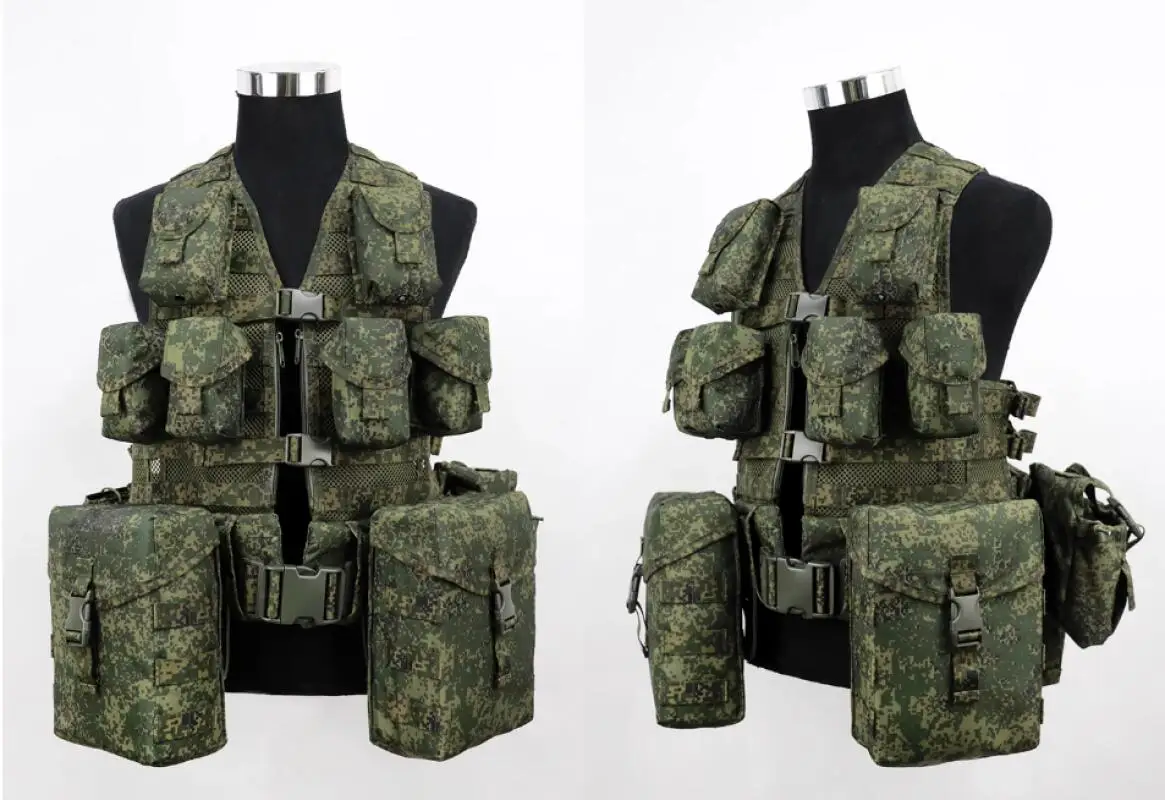 Russische dritte Generation Gen 3 6Sh117 PKM Schießkampfausrüstungsset Hüfttasche Granatentasche Walkie-Talkie-Tasche Magazintasche – Detail 3