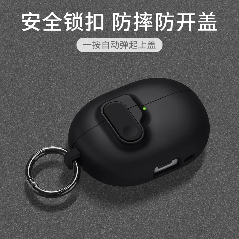 Luxury Shockproof Wireless Earphone Case with Hook