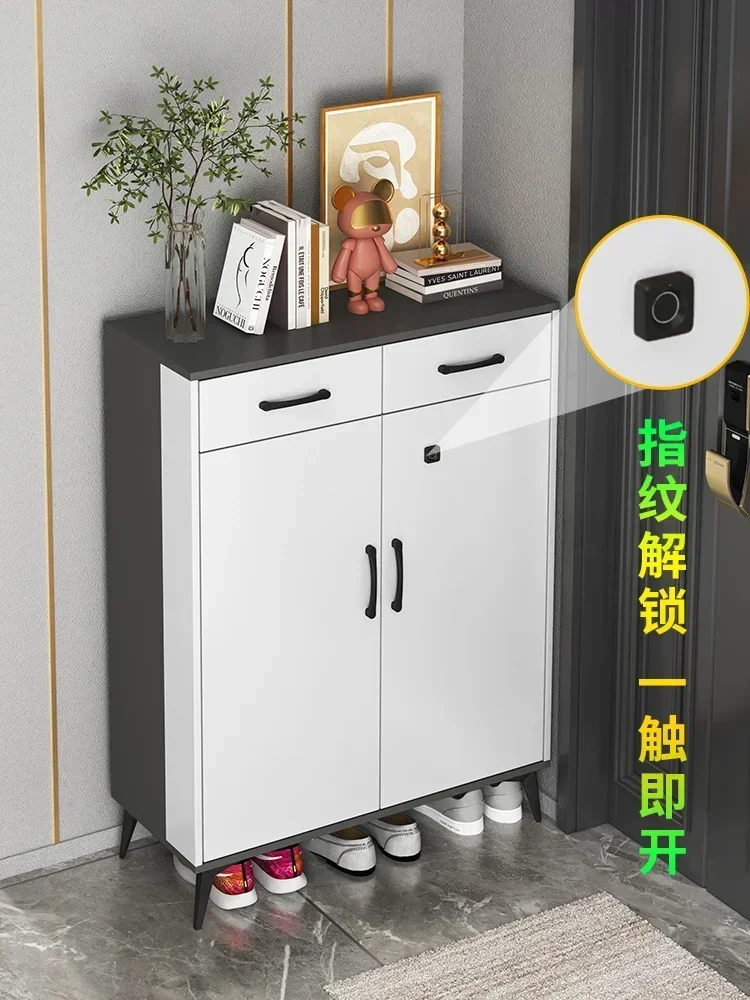 

Intelligent household door with lock fingerprint lock anti-theft outdoor corridor shoe cabinet with password lock