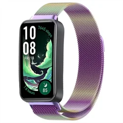 Magnetic Metal Milanese Loop Strap for Smartwatch - Elegant Bracelet Accessory (Colorful)