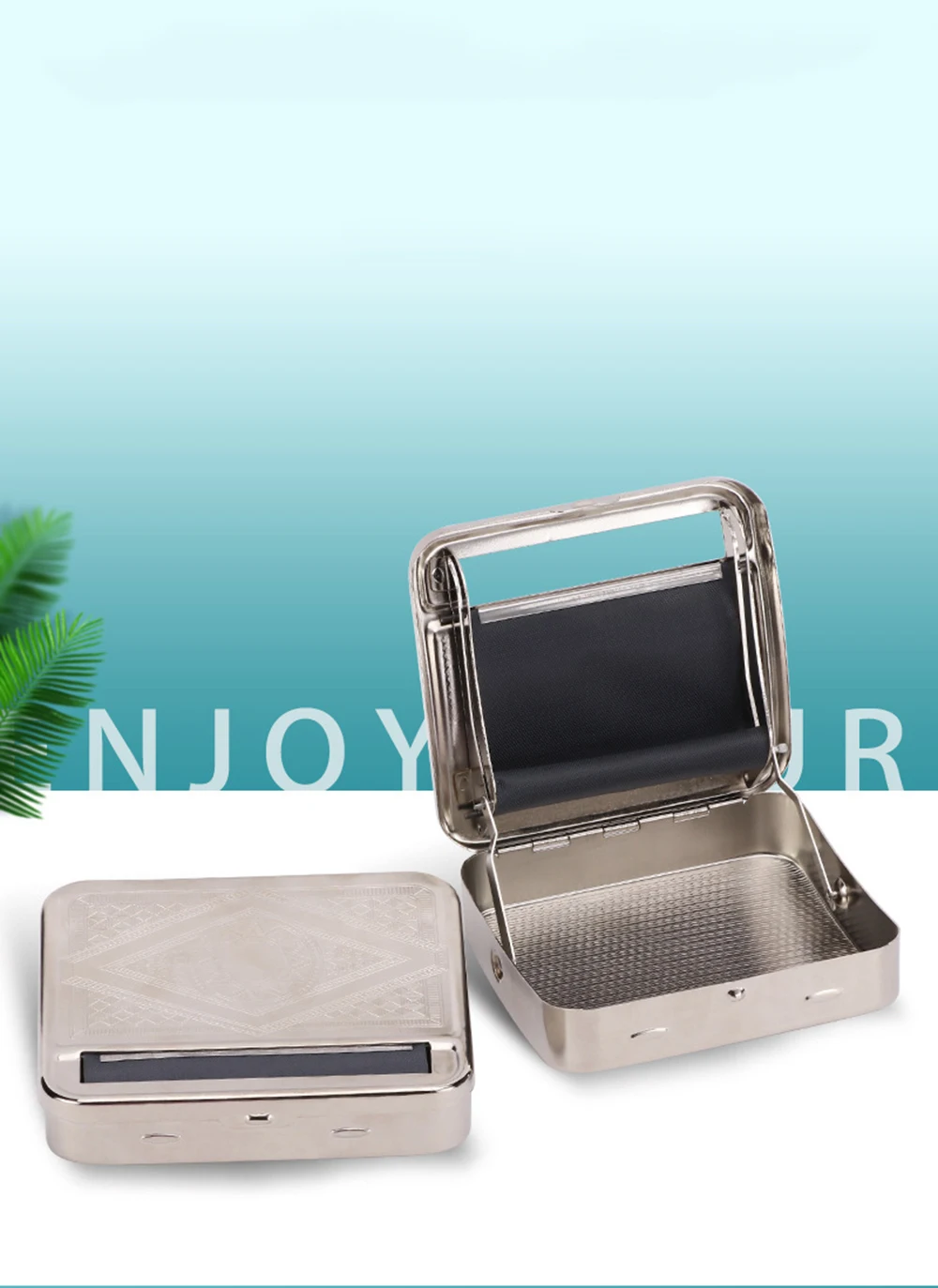 Description Picture 3 of itemSilver Metal Manual Cigarette Rolling Machine 70/78/110mm Portable Manual Machine for Cigarette Smoking Accessories