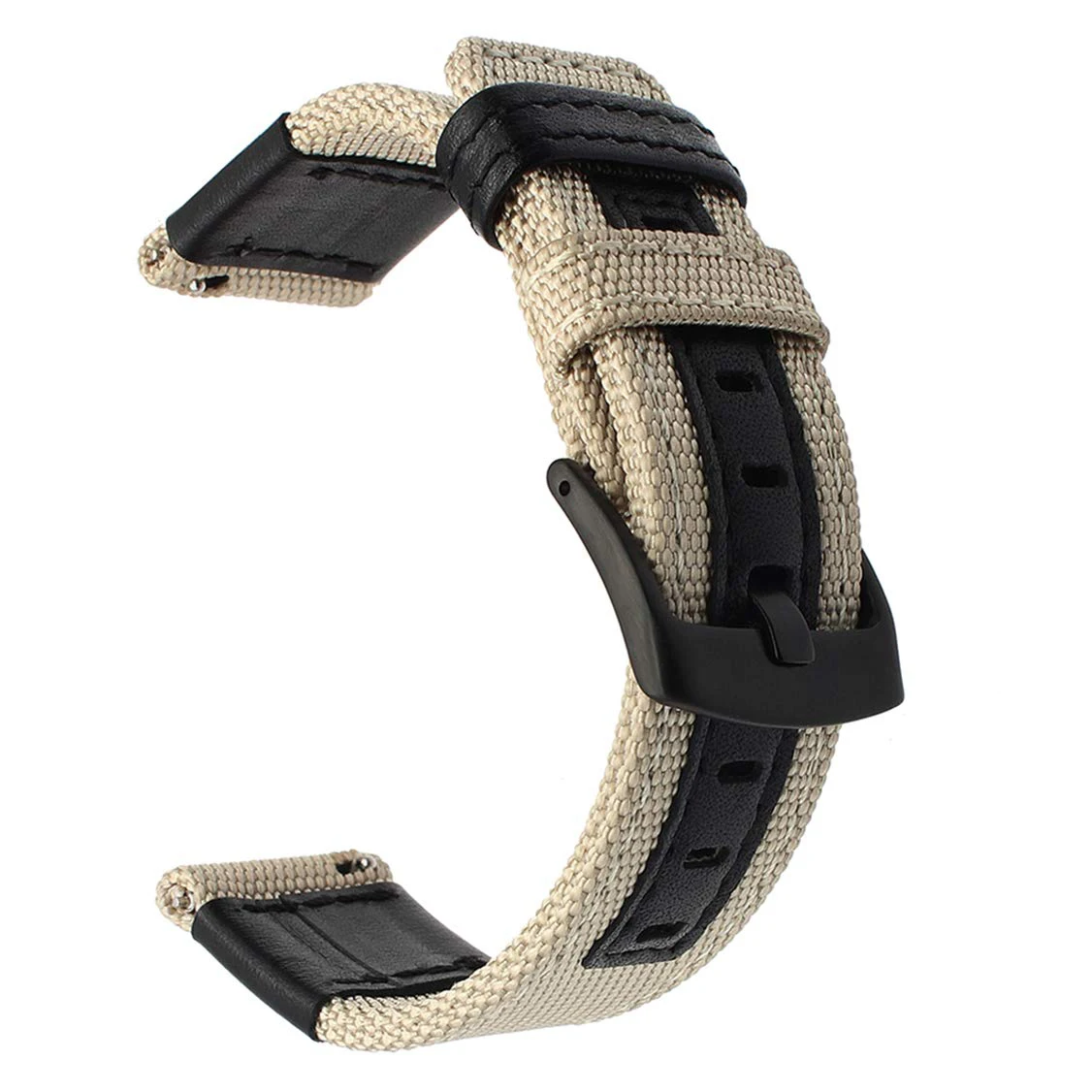 Nylon Quick Release Sport Strap - Military Style Canvas Fabric Watch Band