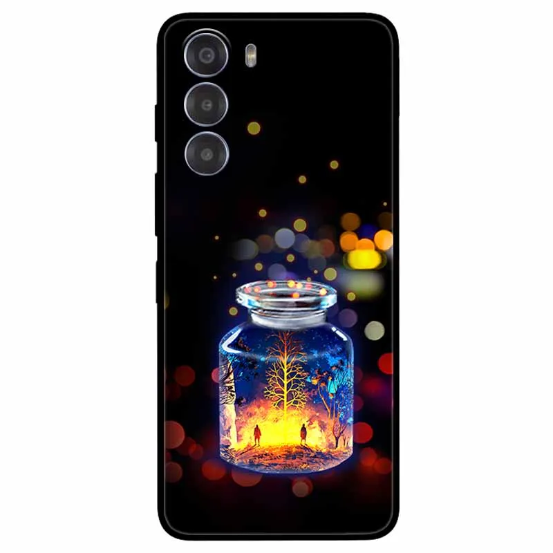 Cute Cartoon Soft TPU Silicone Phone Case - Painted Cat Design
