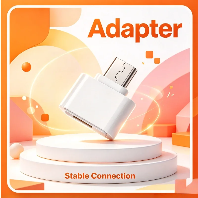 Compact Lightweight Micro USB OTG Adapter - Pocket-Sized and Plug & Play
