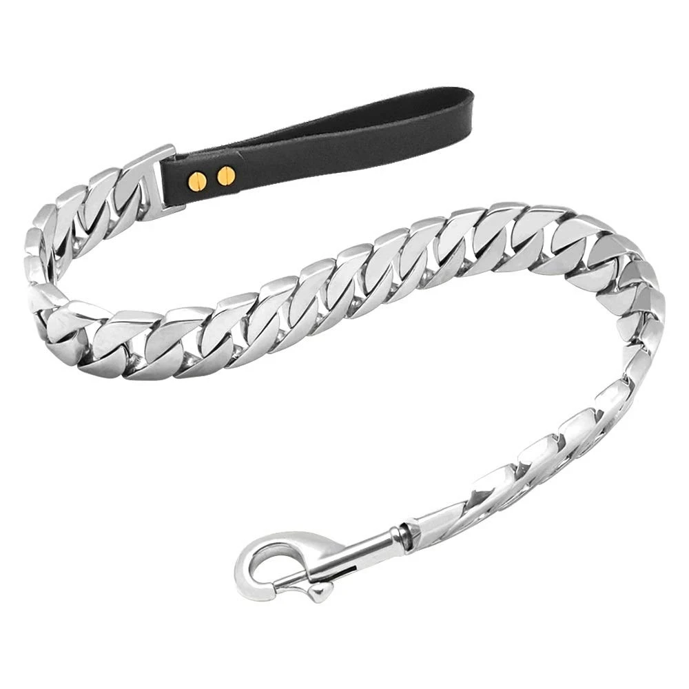 Durable Stainless Steel Dog Gold Silver Chain Lead - PeticaDeals