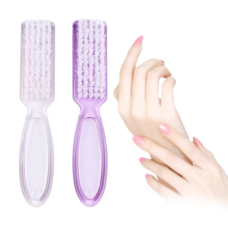 Description Picture 5 of item1Pc Acrylic Nail Brush Nail Art Manicure Pedicure Soft Remove Dust Plastic Cleaning Nail Brushes File Tools