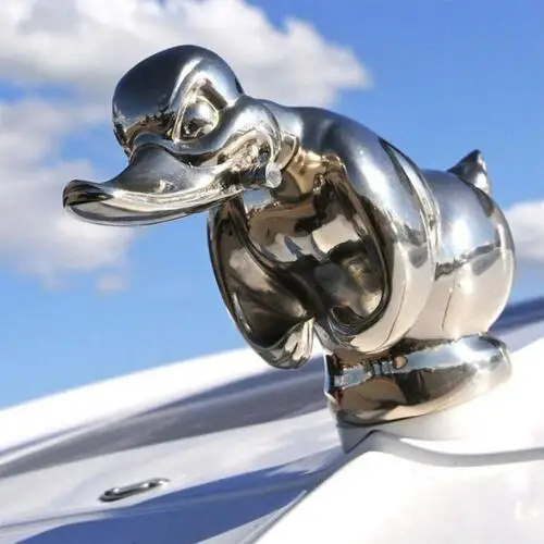 Tanio Angry Duck Hood Ornament przednia naklejka na samochód metalowa