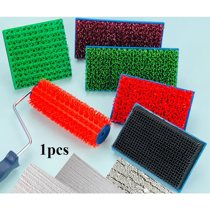 Turf Texture Flowers Tooth Roller 6" 7" 8" 9" 150 180 200 230mm Painting Universal Cloth Pattern