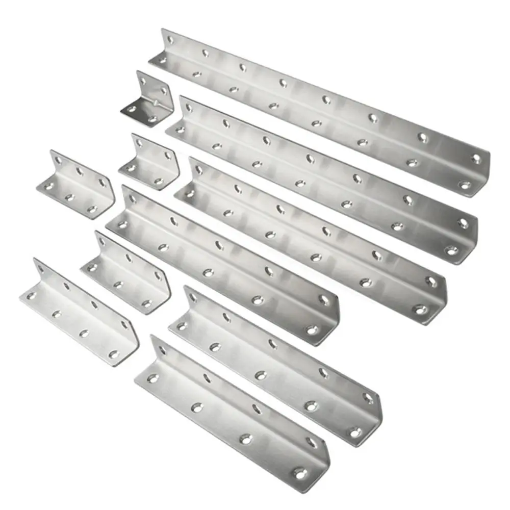 Stainless Steel Angle Corner Code Corner Guard L Shape Thicken Extended Brackets Stand 90 Degree Furniture Hardware
