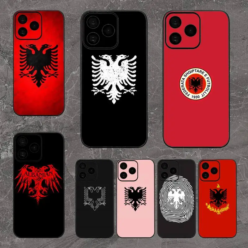 Чехол для телефона с флагом Албании для iPhone 8 15 Plus 11 12 13 Pro Max 14 14 15Pro Max