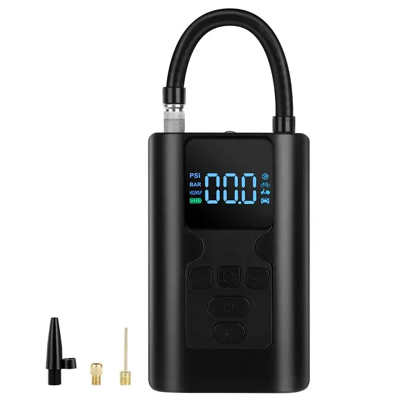 

Air Pump For Inflatables Portable Air Compressor Battery Operated Electric Car Tire Inflator With Digital Pressure Gauge For