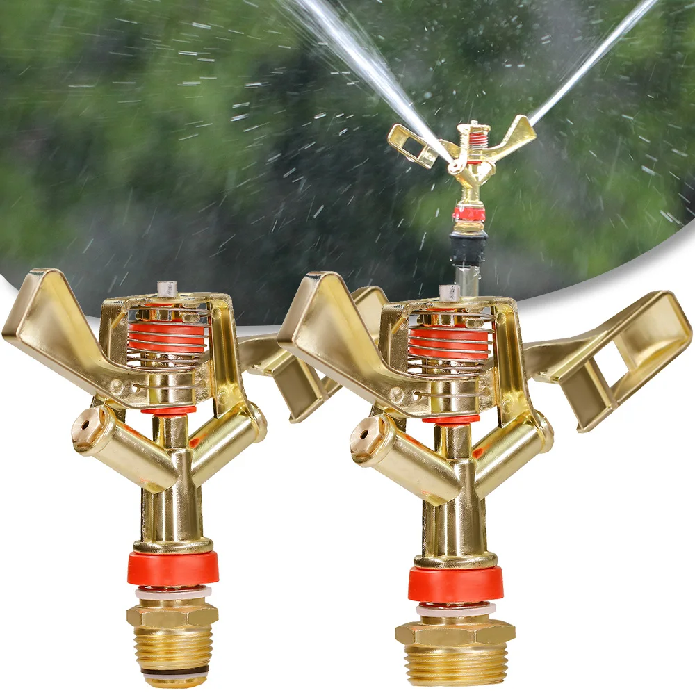 

1PCS 1/2'' 3/4'' 360 Degree Rotating Sprinklers Water System Grass Garden Irrigation Supplies Watering Sprinkler Adjustable Lawn