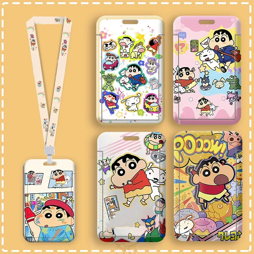 Anime-Inspired Cute Lanyard and ID Badge Holder with Credit Card Cover - Adorable Gift Accessories