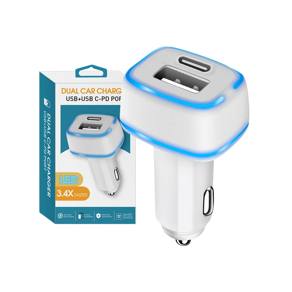 Dual Port USB 3.4A Metal Car Charger