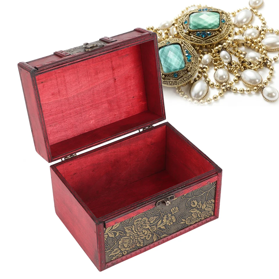 Elegant Portable Wooden Jewelry Box Organizer Case