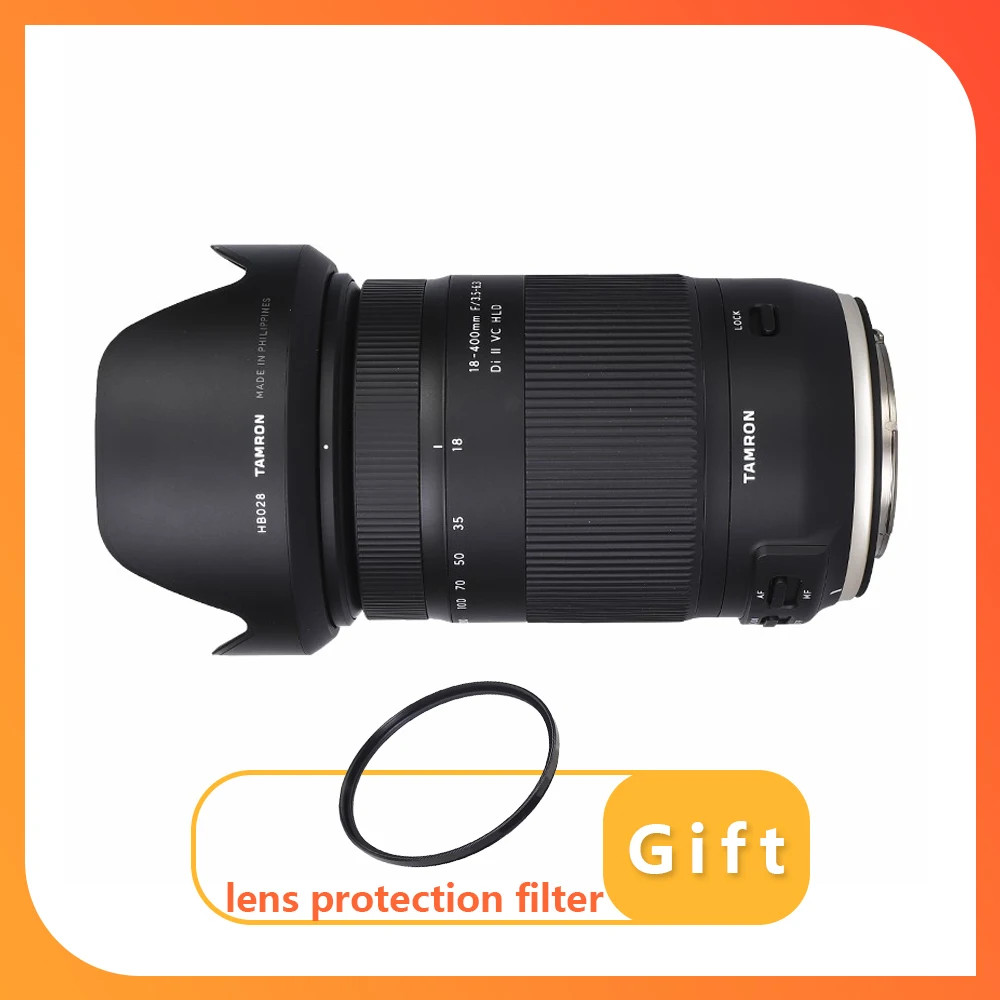 Tamron 18-400Mm F/3.5-6.3 Di Ii Vc Hld Aps-C Teleobiettivo Zoom Per Supporti Canon E Nikon