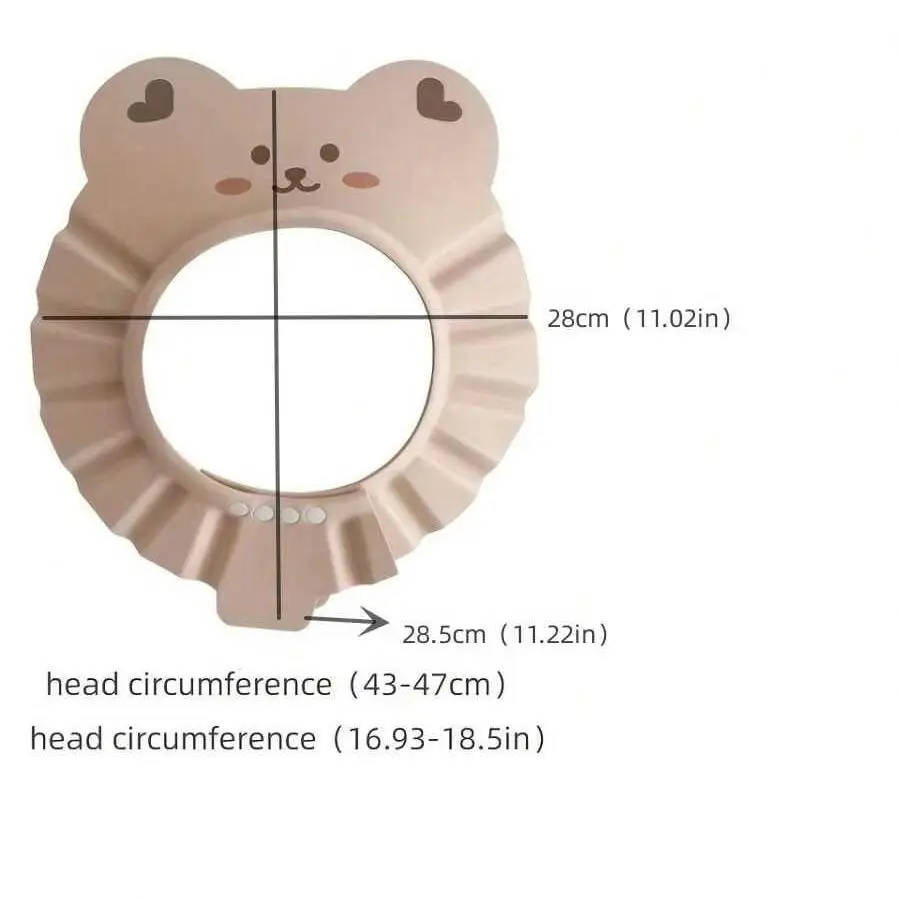 Hair Wash Hat Shampoo Shower Cap ins style baby shampoo magic children's water-blocking cap shampoo hair ear protection baby bath shower cap waterproof c