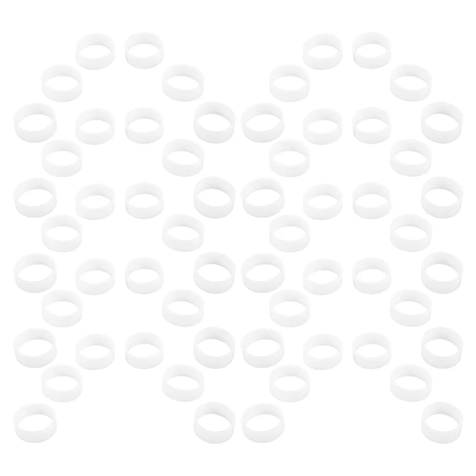 500Pcs 케이블 코일 타이 와이어 관리를 위한 실리콘 탄성 밴드 홈 오피스 데이터 라인 코드 정리 재사용 가능