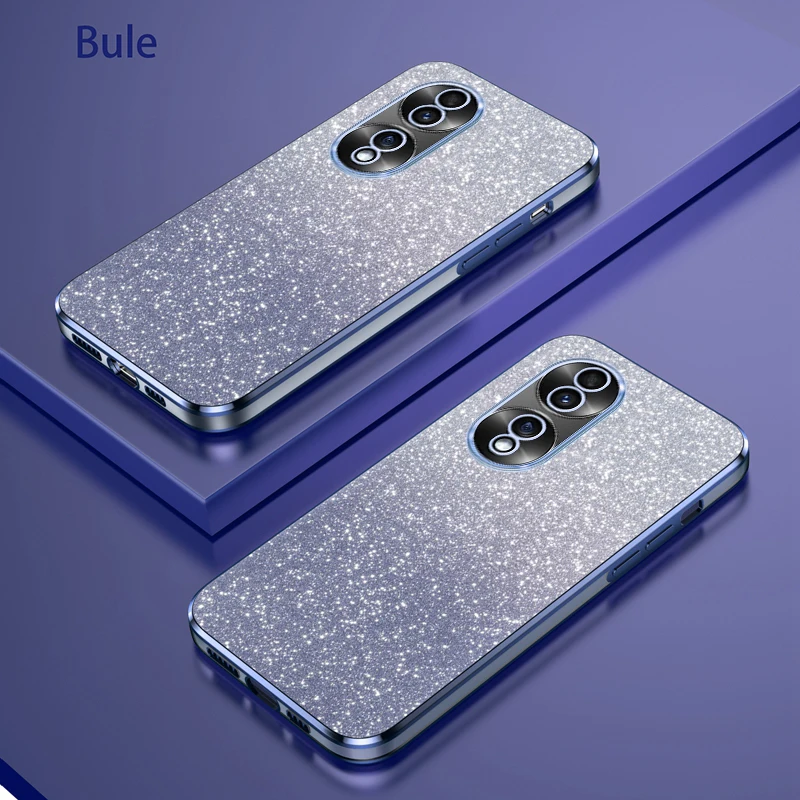 Luxury Electroplated Glitter Soft TPU Bumper Transparent Phone Case