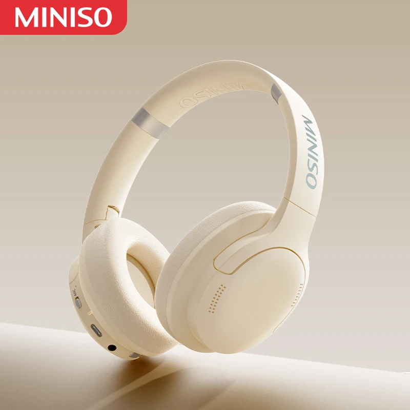 

Original MINISO MCD01S Outdoor Travel Portable Folding Headphones Wireless Bluetooth V5.3 HIFI Sound Headset Low Latency 2023New