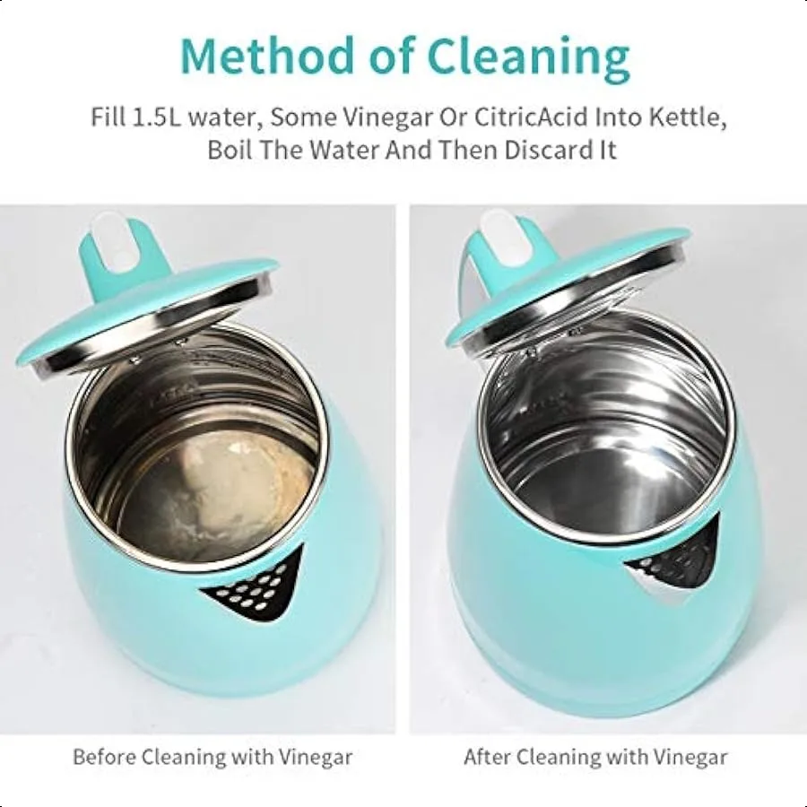 Double Wall Water Boiler Heater Stainless Steel Cool Touch Tea Kettle