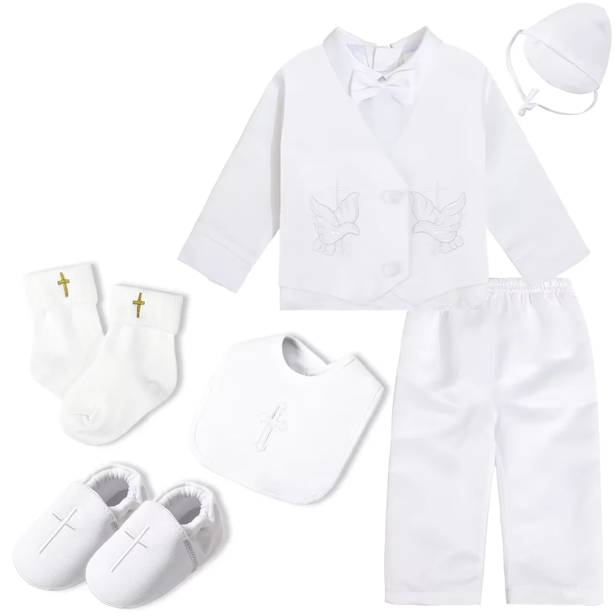 Baby Boy Dove Baptism Suit 1