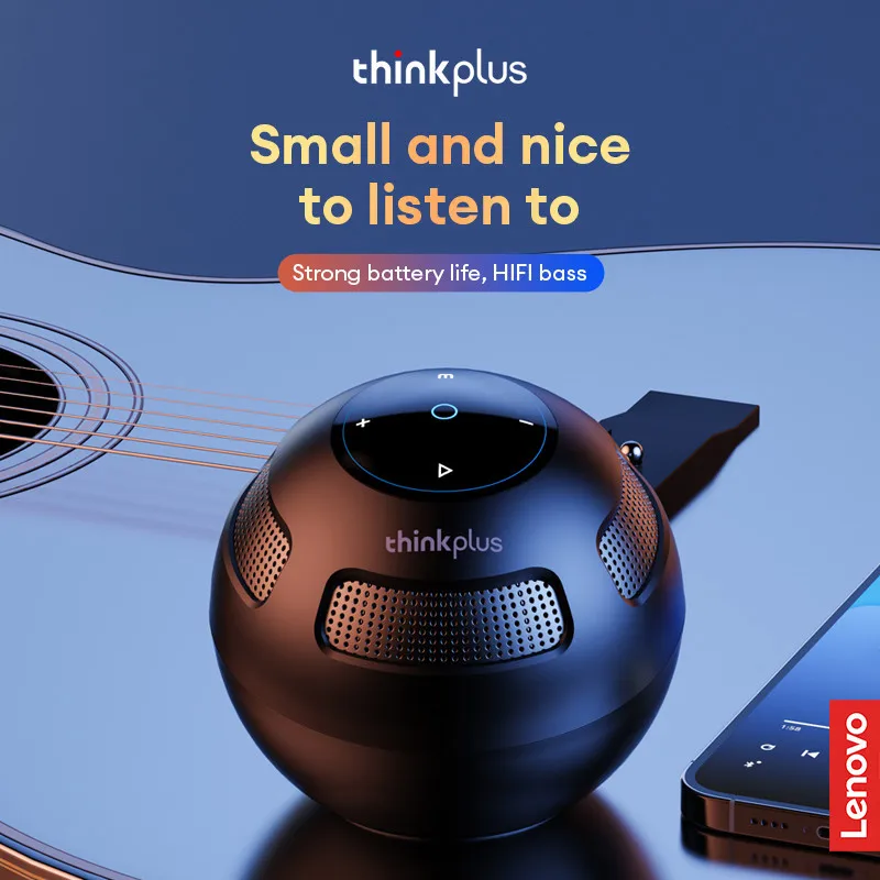 Lenovo TS5 Choice Wireless Bluetooth V5.3 Speaker Outdoor Long Endurance Loudspeaker Subwoofer Portable Surround Sound Player