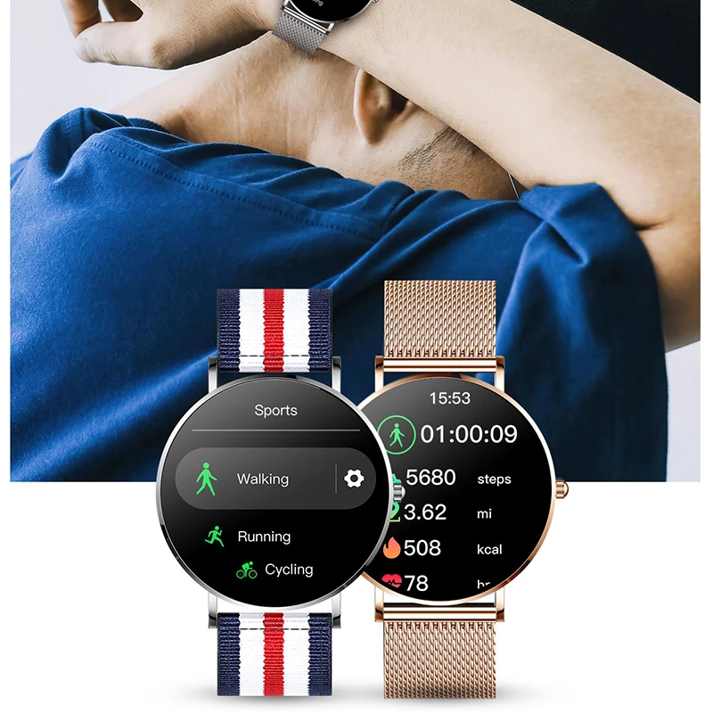2024 ʹ Ʈ ġ, AMOLED 360x360 HD ȼ ÷, ׻ ð ǥ, ȭ ˸,  Ʈġ  ڽ, 1.36 ġ, ǰ