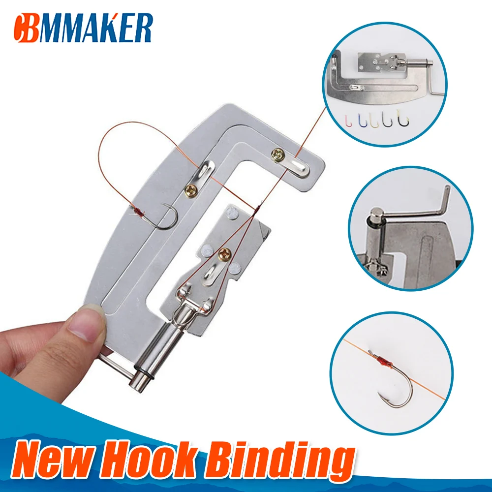 Semi Automatic Fishing Hook Line Tier Machine Stainless Steel Fishhook