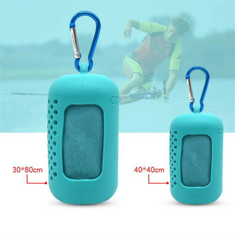 Portable Microfiber Towels Fast Dry Gym Bike Cycling Beach Sports Cooling Shower Bath Quick-drying Towel microfiber towel sports towel