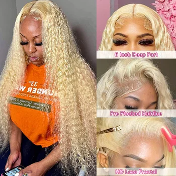 613 Hd Lace Frontal Wig 13X6 Blonde Lace Front Wig Human Hair 13X4 Curly Lace Front Human Hair Wig Hd Lace Wig 13X6 Human Hair 2