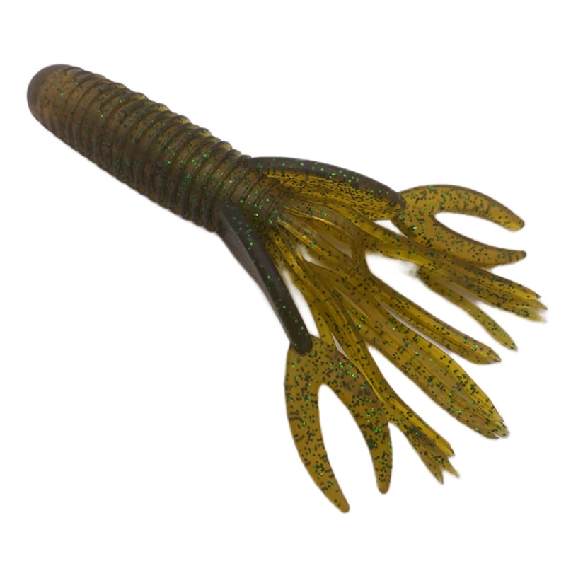 5 Stücke * 9g/10 cm Pesca Wurm hummer Köder Garnelen-förmigen Weichen Köder Fisch Pit Bass Schuss Eidechse locken Cannonball Lockstoff Tropfen Bart – Detail 6