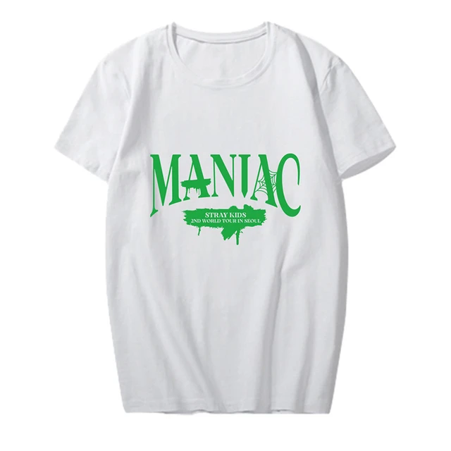 Skz maniac子供用Tシャツ,綿,プレミアム品質,kpopファン - AliExpress