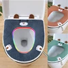 Winter Warm Toilet Seat Cover Cute Cartoon Toilet Seat Cushion Universal Waterproof Zipper Closestool Mat Bathroom Accessories 1