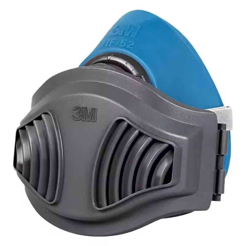 Silicone HF-52 Gas Mask Respirator Silica Gel mask Genuine Work KN95 Filters 1703 Anti Dust Polishing Paint Protective no 3m